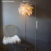 WOMO Feather Palm Tree Floor Lamp with Tray-WM7052 thumbnail