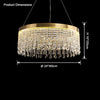 WOMO Fringe Round Crystal Chandelier-WM2362 thumbnail