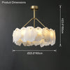 WOMO Alabaster Round Chandelier-WM2392a thumbnail