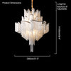 WOMO Fringe Tiered Chandelier-WM2079 thumbnail