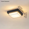 WOMO Square Outdoor Ceiling Light-WM9204 thumbnail