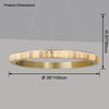 WOMO Tiered Circular Alabaster Chandelier-WM2858 thumbnail