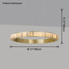 WOMO Tiered Circular Alabaster Chandelier-WM2858 thumbnail