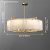 WOMO Round Alabaster Chandelier-WM2390a thumbnail