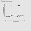 WOMO Black Spiral Led Pendant Light-WM2299 thumbnail