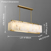 WOMO Rectangular Alabaster Chandelier-WM2390b thumbnail