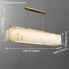 WOMO Rectangular Alabaster Chandelier-WM2390b thumbnail