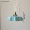 WOMO Retro Coloured/Pink Glass Pendant Light-WM2084 thumbnail