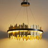 WOMO Iceberg Round Black Gold Chandelier-WM2183 thumbnail