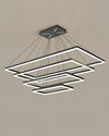 WOMO Black Tiered Rectangular Chandelier-WM2120 thumbnail
