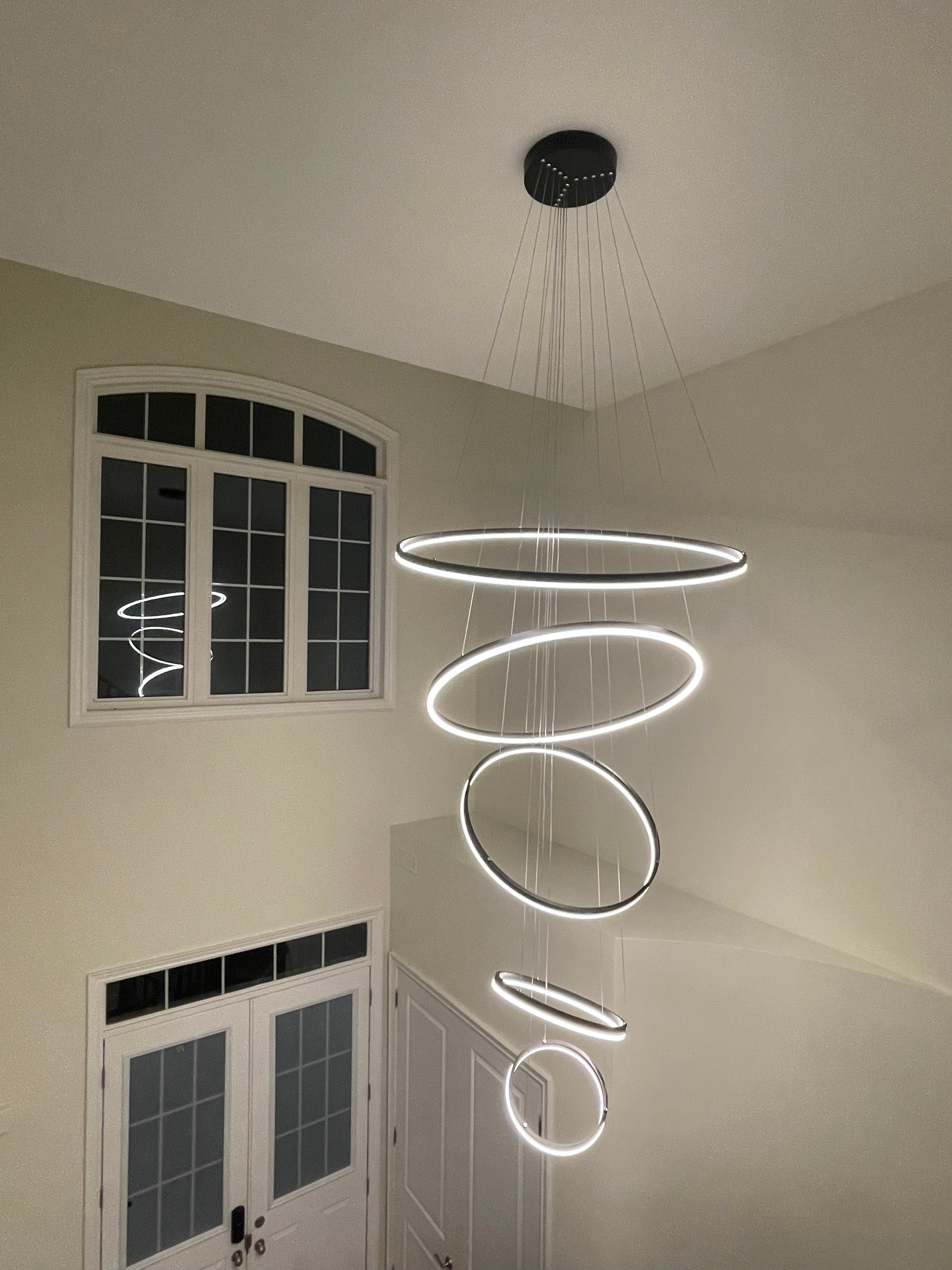 WOMO Tiered Ring LED Chandelier - WM2159