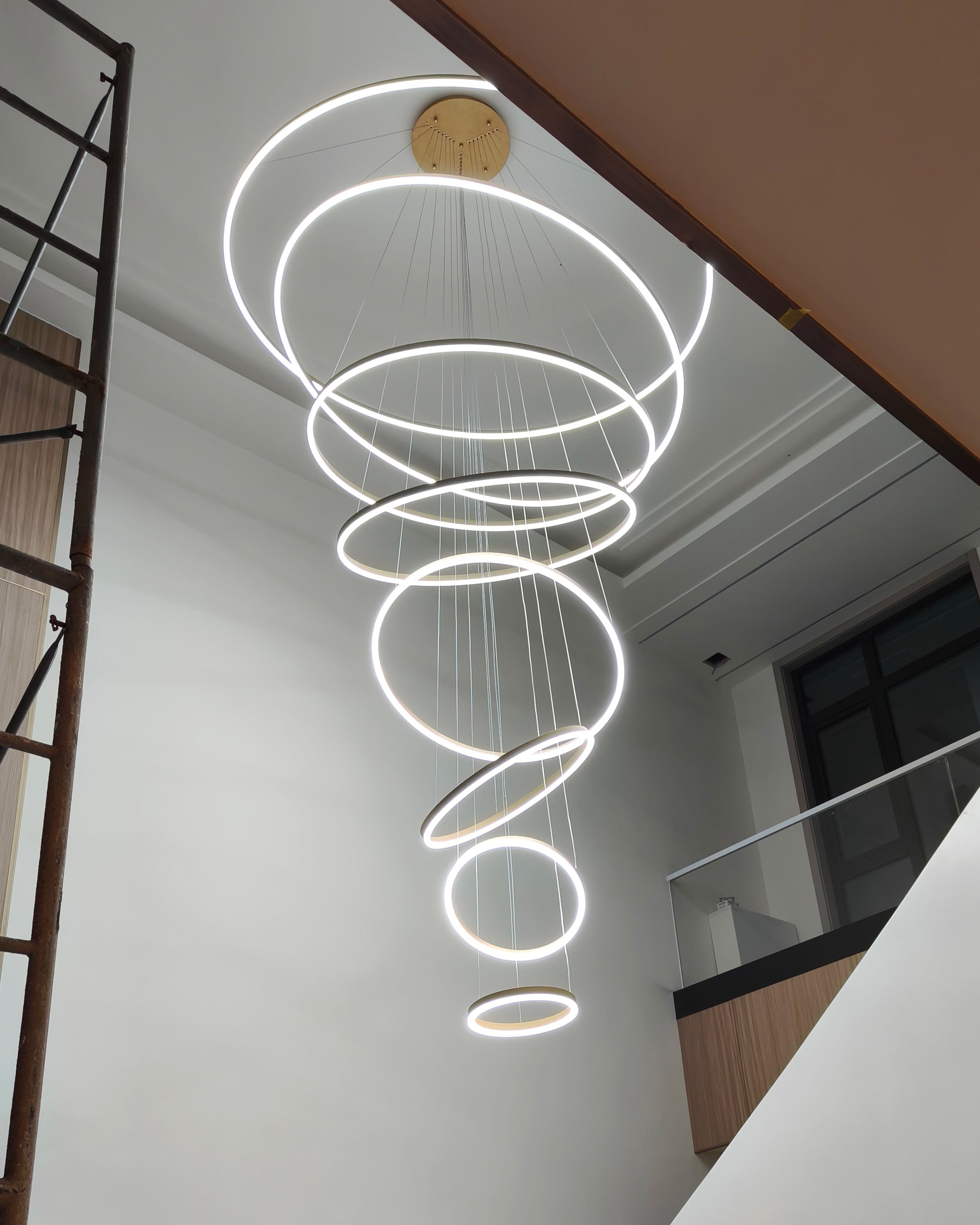 WOMO Tiered Ring LED Chandelier-WM2159