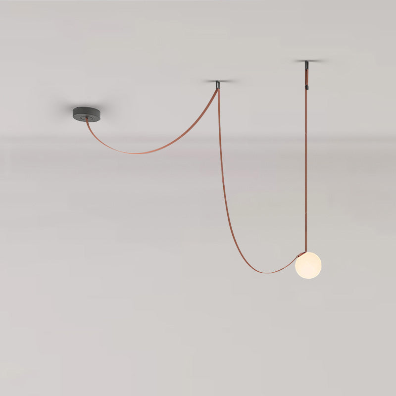 WOMO Globe Leather Chandelier-WM2311