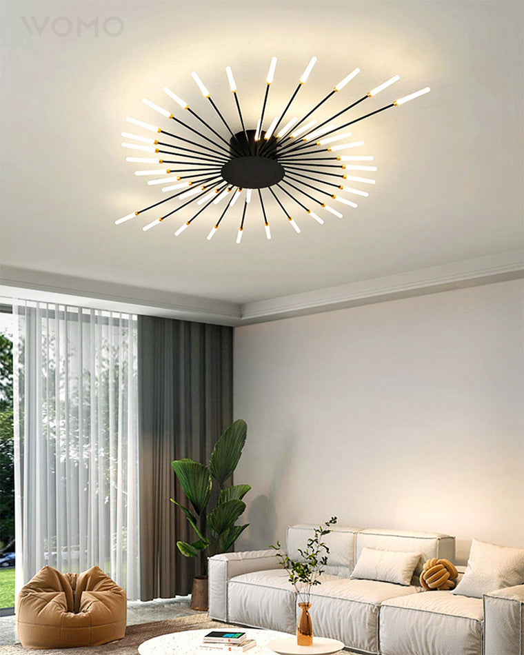 WOMO Firework Starburst Flush Mount Ceiling Light-WM1000