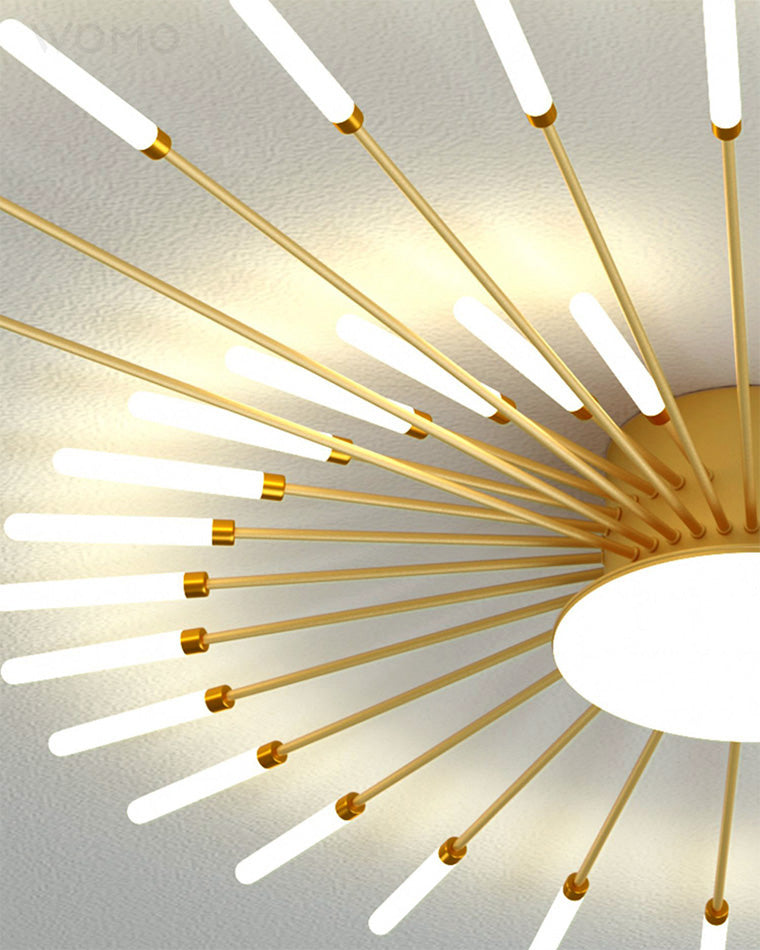 WOMO Firework Sunburst Flush Mount Ceiling Light-WM1001