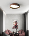 WOMO Walnut Grain Round Ceiling Light-WM1018 thumbnail