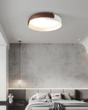 WOMO Walnut Grain Round Ceiling Light-WM1018 thumbnail