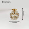 WOMO Tiffany Floral Ceiling Light-WM1128 thumbnail