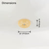 WOMO Round Milk Glass Flush Mount Ceiling Light-WM1134 thumbnail