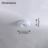 WOMO Round Milk Glass Flush Mount Ceiling Light-WM1134 thumbnail