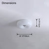 WOMO Round Milk Glass Flush Mount Ceiling Light-WM1134 thumbnail