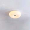 WOMO Round Milk Glass Flush Mount Ceiling Light-WM1134 thumbnail