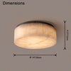 WOMO Drum Alabaster Flush Mount Ceiling Light-WM1143 thumbnail