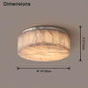 WOMO Drum Alabaster Flush Mount Ceiling Light-WM1143 thumbnail
