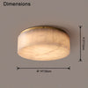 WOMO Drum Alabaster Flush Mount Ceiling Light-WM1143 thumbnail
