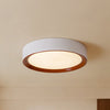 WOMO White/Walnut Round Ceiling Light-WM1192 thumbnail