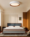 WOMO White/Walnut Round Ceiling Light-WM1192 thumbnail