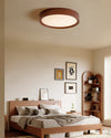 WOMO White/Walnut Round Ceiling Light-WM1192 thumbnail