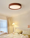 WOMO White/Walnut Round Ceiling Light-WM1192 thumbnail