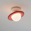 WOMO Colorful Globe Semi Flush Mount Ceiling Light-WM1205 thumbnail