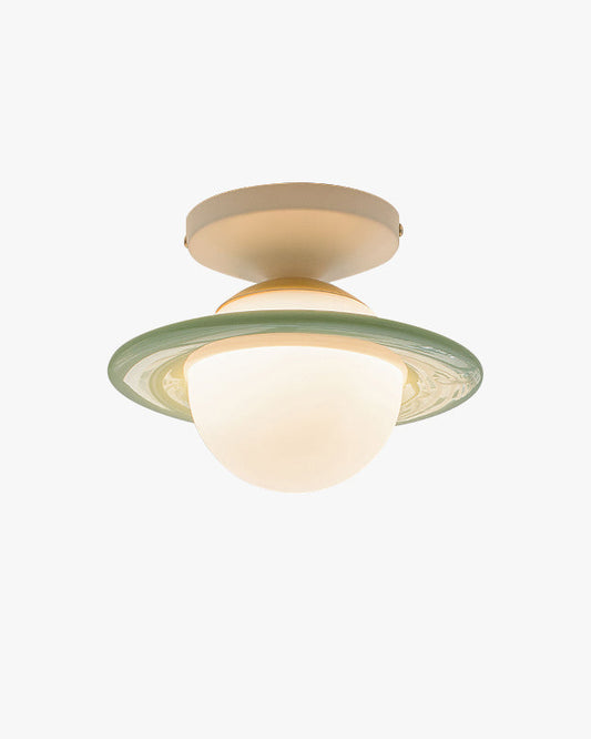 WOMO Colorful Globe Semi Flush Mount Ceiling Light-WM1205