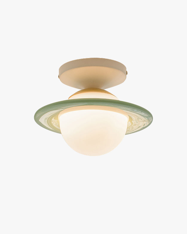 WOMO Colorful Globe Semi Flush Mount Ceiling Light-WM1205