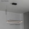 WOMO Black Tiered Rectangular Chandelier-WM2120 thumbnail