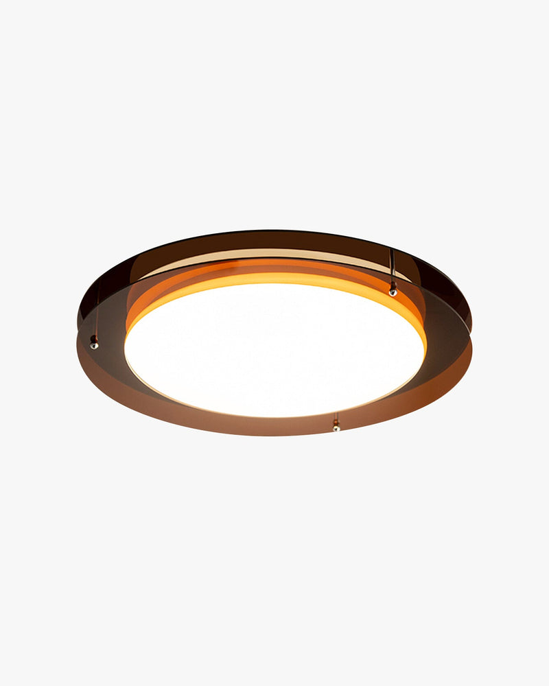 WOMO Bauhaus Round Flat Ceiling Light-WM1214