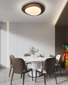 WOMO Oval Walnut Flush Mount Ceiling Light-WM1235 thumbnail
