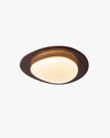 WOMO Oval Walnut Flush Mount Ceiling Light-WM1235 thumbnail