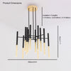 WOMO Tube Metal Chandelier-WM2083 thumbnail