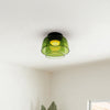 WOMO Colorful Glass Round Flush Mount Ceiling Light-WM1332 thumbnail