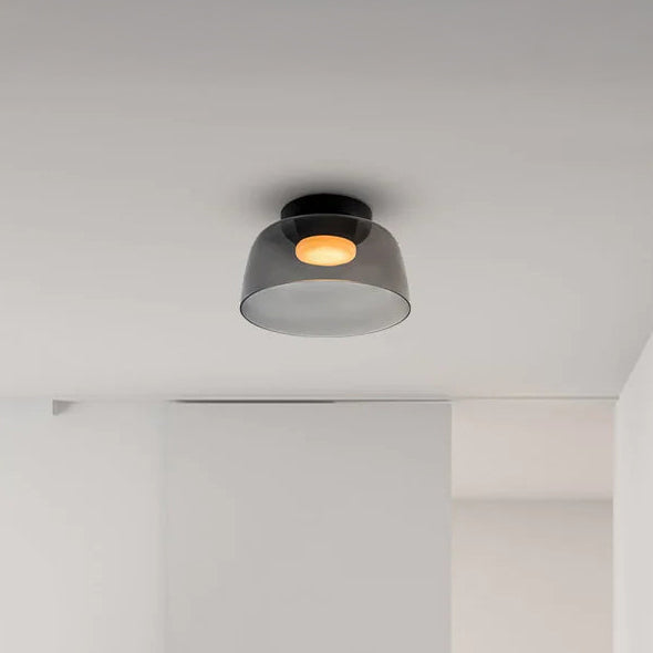 WOMO Colorful Glass Round Flush Mount Ceiling Light-WM1332