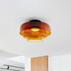 WOMO Colorful Glass Round Flush Mount Ceiling Light-WM1332 thumbnail
