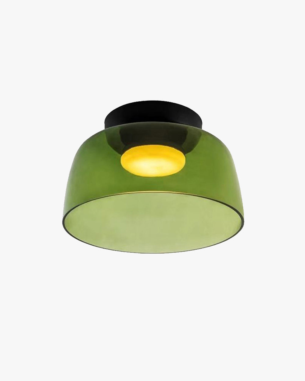 WOMO Colorful Glass Round Flush Mount Ceiling Light-WM1332