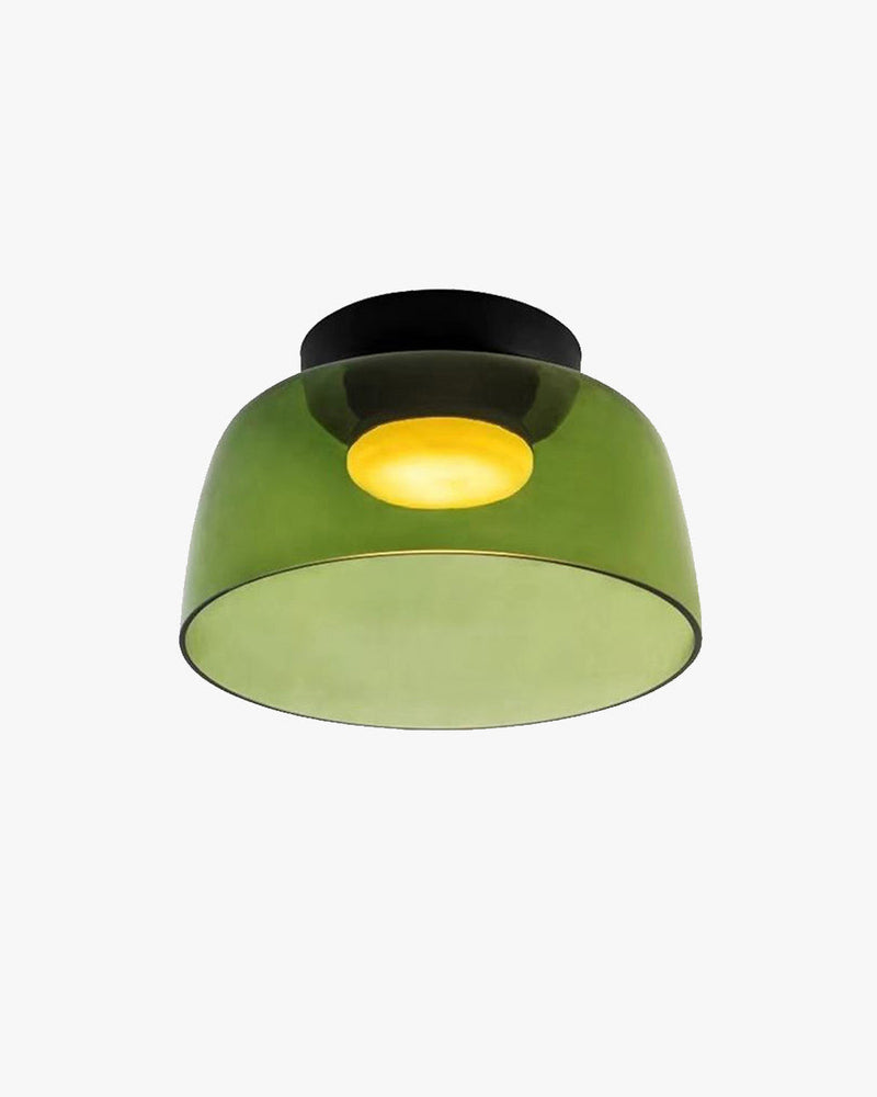 WOMO Colorful Glass Round Flush Mount Ceiling Light-WM1332