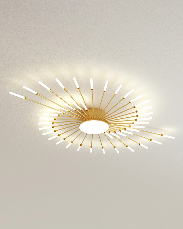 WOMO Firework Sunburst Flush Mount Ceiling Light-WM1001