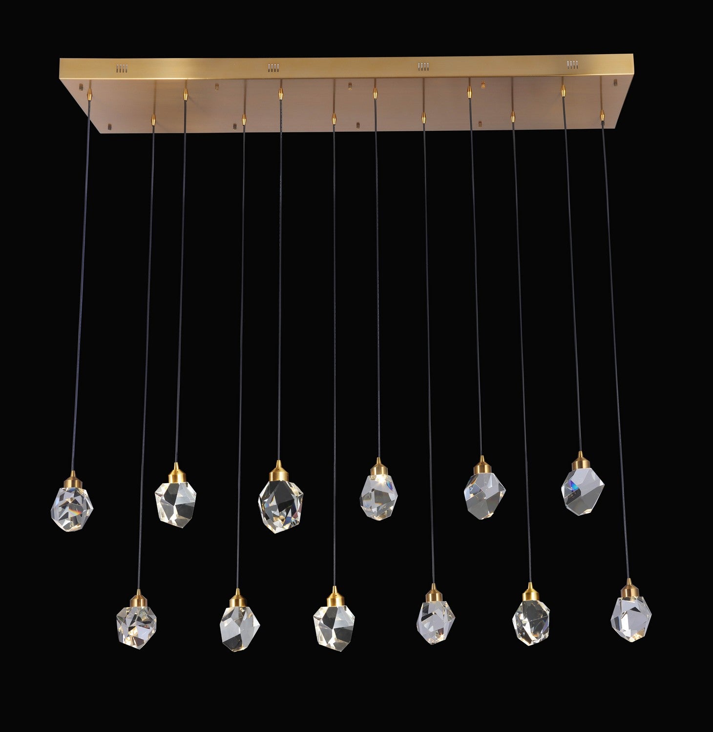 WOMO Rock Crystal Linear Chandelier-WM2189