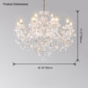 WOMO Victorian Crystal Prism Chandelier-WM2340 thumbnail