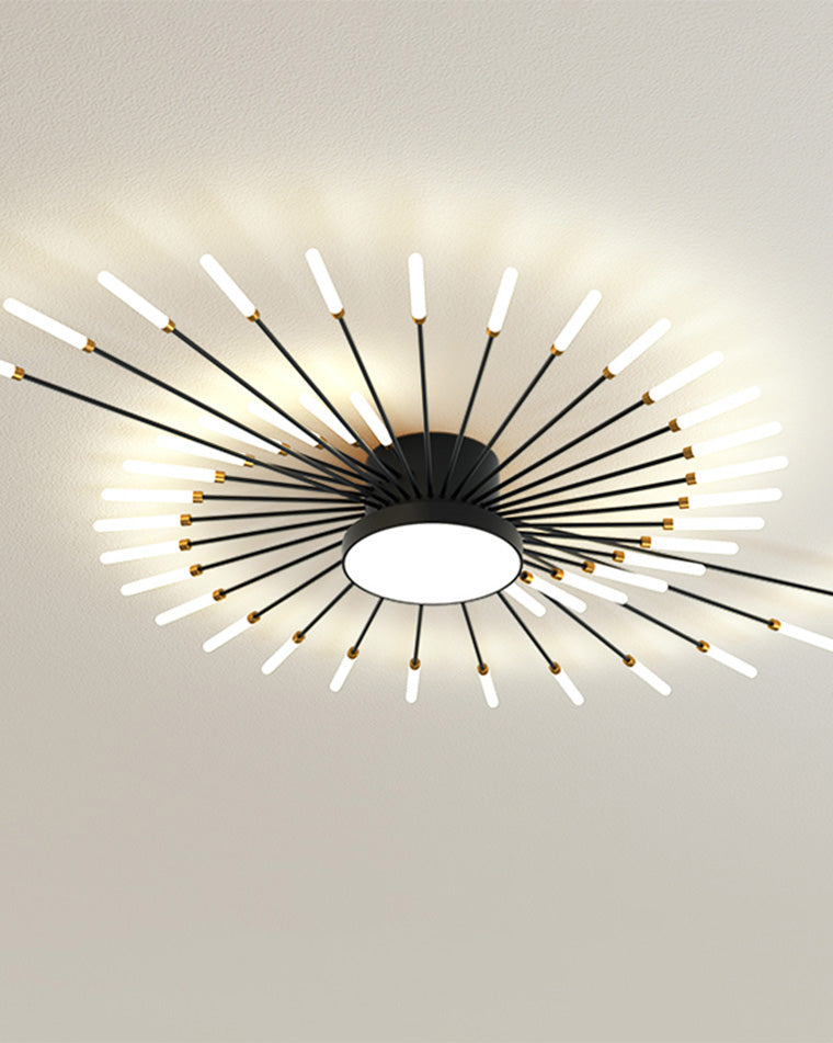 WOMO Firework Sunburst Flush Mount Ceiling Light-WM1001